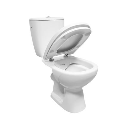 Cersanit K667-052 - Samostojeća WC školjka s daskom ARTECO keramika/bijela
