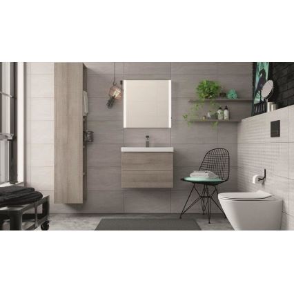 Cersanit K701-104 - Viseća WC školjka CITY OVAL s toaletnim sjedalom keramika/bijela