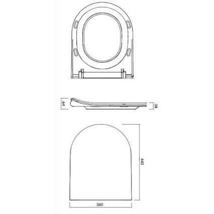 Cersanit K701-104 - Viseća WC školjka s daskom CITY OVAL keramika/bijela
