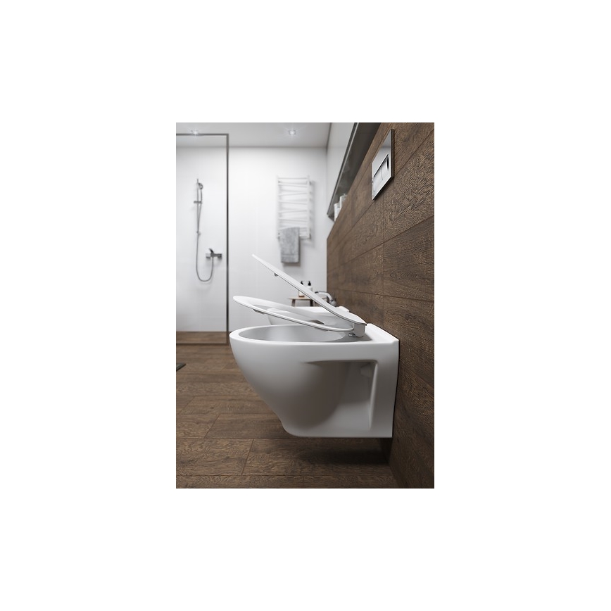 Cersanit K701-147 - Viseća WC školjka s daskom SAVIO keramika/bijela