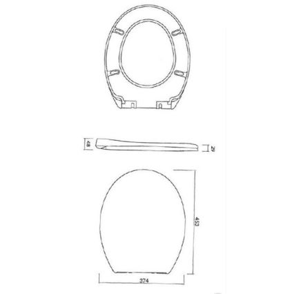 Cersanit K98-0074 - WC daska PRESIDENT SoftClose bijela