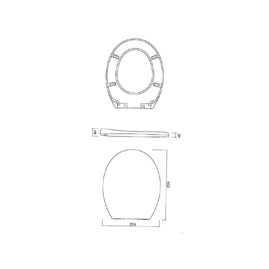 Cersanit K98-0074 - WC daska PRESIDENT SoftClose bijela