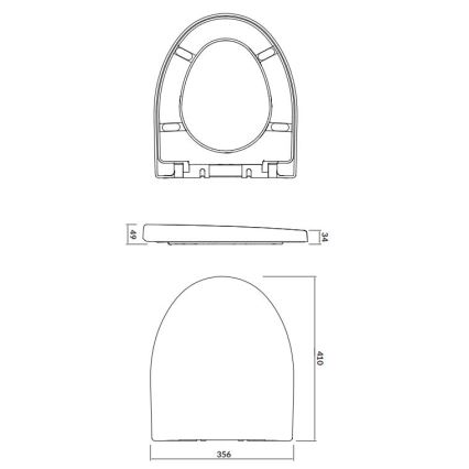 Cersanit K98-0122 - WC daska PARVA SoftClose bijela