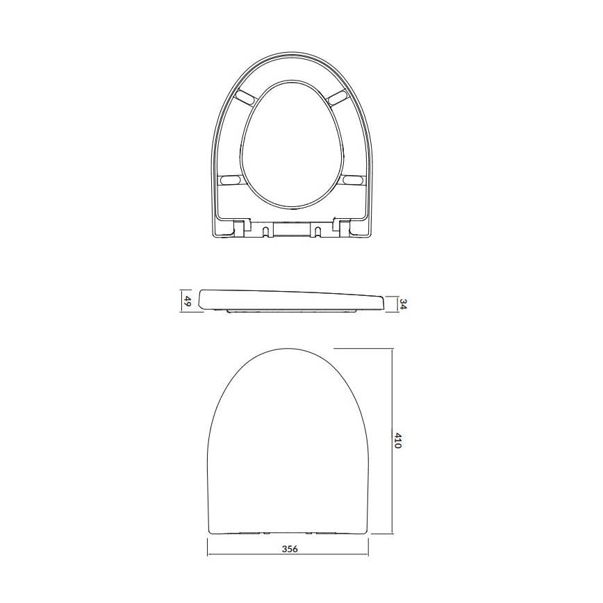 Cersanit K98-0122 - WC daska PARVA SoftClose bijela