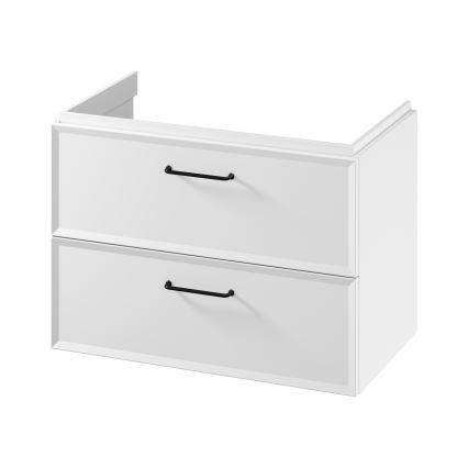 Cersanit S1021-004 - Viseći kupaonski ormarić za umivaonik MILLE 80x55x45 cm bijeli