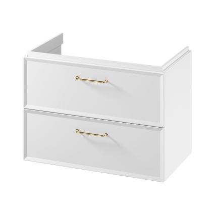 Cersanit S1021-004 - Viseći kupaonski ormarić za umivaonik MILLE 80x55x45 cm bijeli