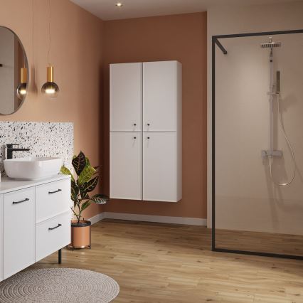 Cersanit S1022-004 - Zidni kupaonski ormarić MILLE 40x45 cm mat bijele boje