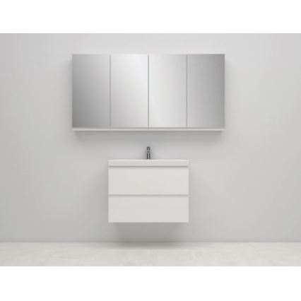 Cersanit S590-030 - Ogledalo s kupaonskom ormarićem MODUO 80x40 cm