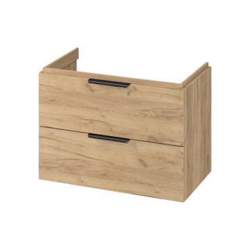 Cersanit S598-047-DSM - Viseći kupaonski ormarić ispod umivaonika MALIKA 80x55x45 cm hrast