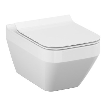 Cersanit S701-213-ECO - Zidna WC školjka s WC daskom CREA, keramika/bijela