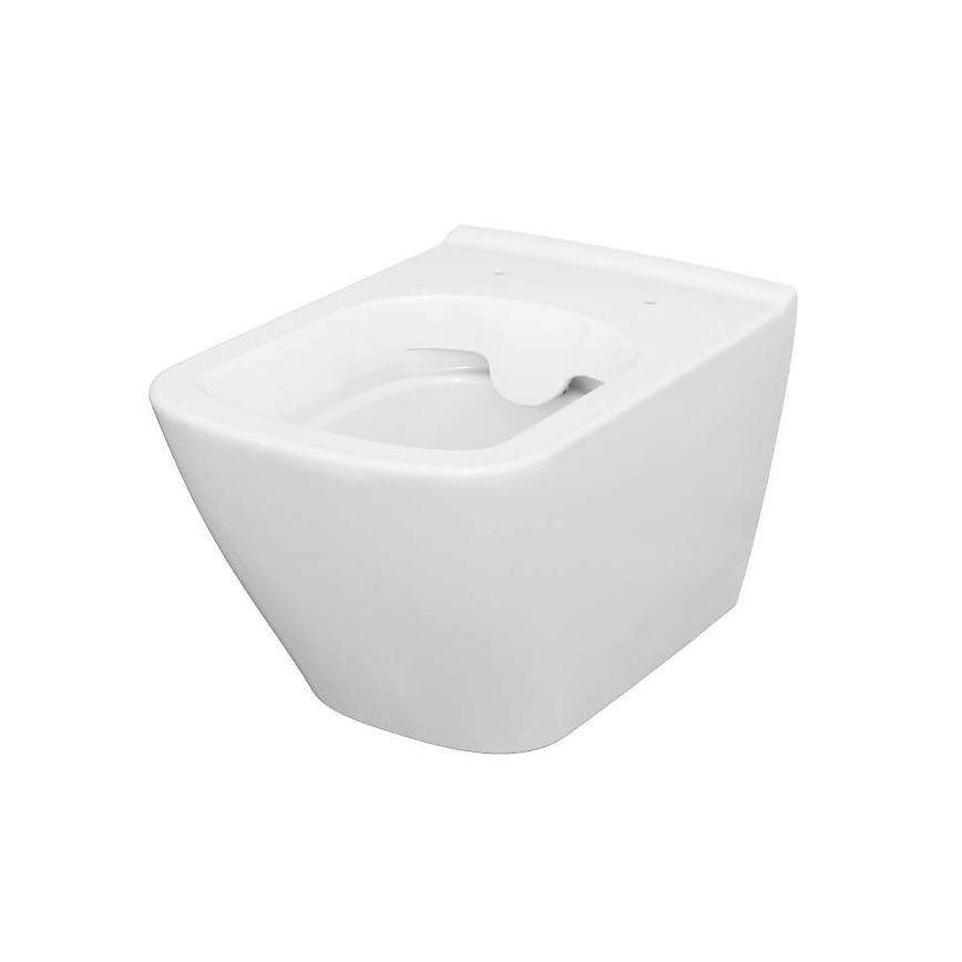 Cersanit S701-405 - Viseća WC školjka s daskom CITY SQUARE keramika/bijela