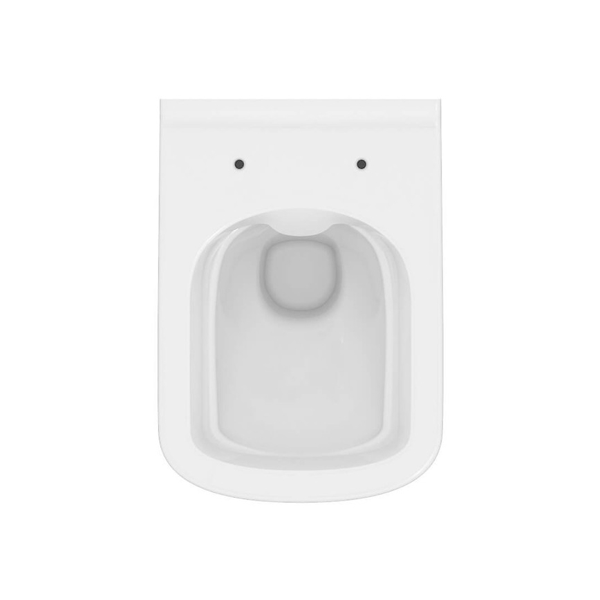 Cersanit S701-405 - Viseća WC školjka s daskom CITY SQUARE keramika/bijela