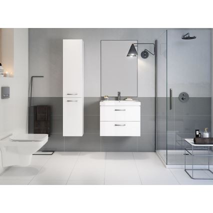 Cersanit S801-149-DSM - Zidna kupaonska ormarić s umivaonikom LARA 46x80 cm bijela