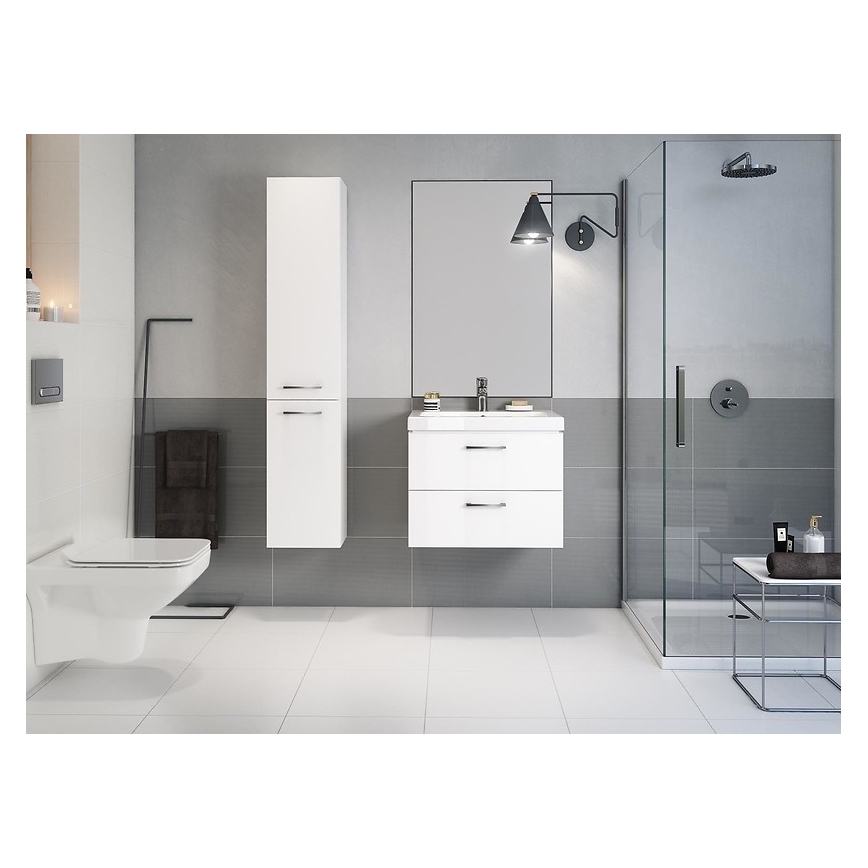Cersanit S801-149-DSM - Zidna kupaonska ormarić s umivaonikom LARA 46x80 cm bijela