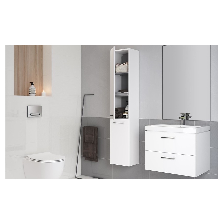 Cersanit S801-149-DSM - Zidna kupaonska ormarić s umivaonikom LARA 46x80 cm bijela