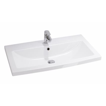 Cersanit S801-149-DSM - Zidna kupaonska ormarić s umivaonikom LARA 46x80 cm bijela