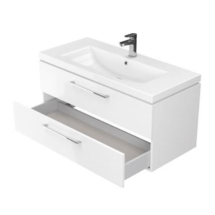 Cersanit S801-149-DSM - Zidna kupaonska ormarić s umivaonikom LARA 46x80 cm bijela
