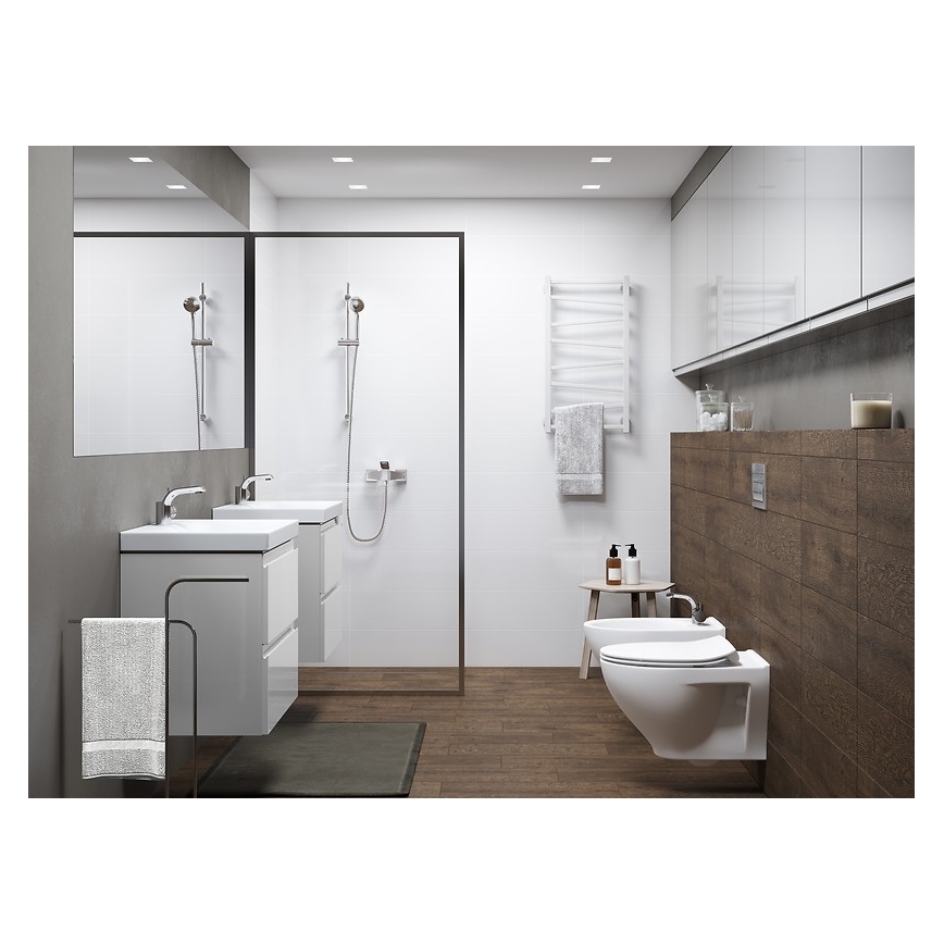 Cersanit S801-227-DSM - Viseći kupaonski ormarić s umivaonikom MODUO SLIM 60x57x38 cm bijela visokog sjaja