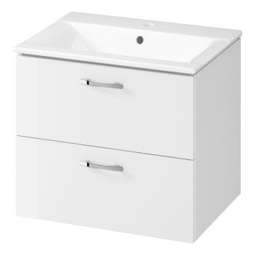 Cersanit S801-309-DSM - Zidni kupaonski ormarić s umivaonikom NIKO 60x50x45 cm bijeli