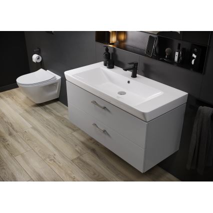 Cersanit S801-338-DSM - Viseći kupaonski ormarić s umivaonikom ELODY 46x80 cm bijela