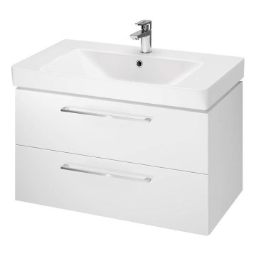 Cersanit S801-338-DSM - Zidna kupaonska ormarić s umivaonikom LARA 46x80 cm bijela