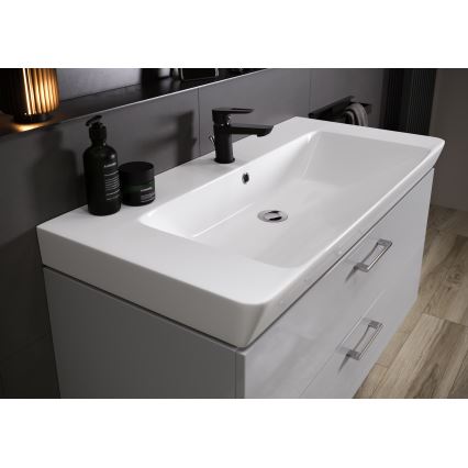 Cersanit S801-338-DSM - Zidna kupaonska ormarić s umivaonikom LARA 46x80 cm bijela