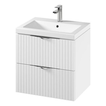 Cersanit S801-545 - Viseći kupaonski ormarić s umivaonikom TIRSO 60x60x45 cm bijeli