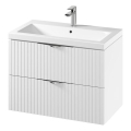 Cersanit S801-547 - Viseći kupaonski ormarić s umivaonikom TIRSO 80x60x45 cm bijeli