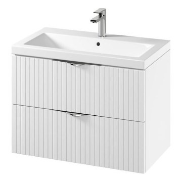 Cersanit S801-547 - Viseći kupaonski ormarić s umivaonikom TIRSO 80x60x45 cm bijeli