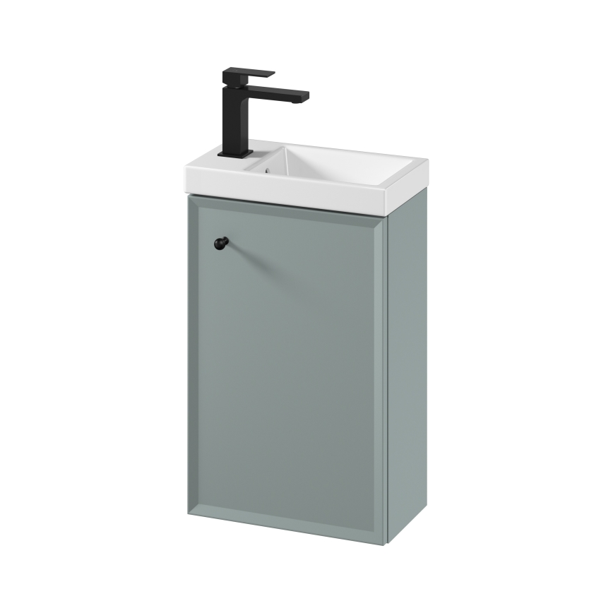 Cersanit S801-570 - Zidni kupaonski ormarić s umivaonikom MILLE 40x62x22 cm u boji mente