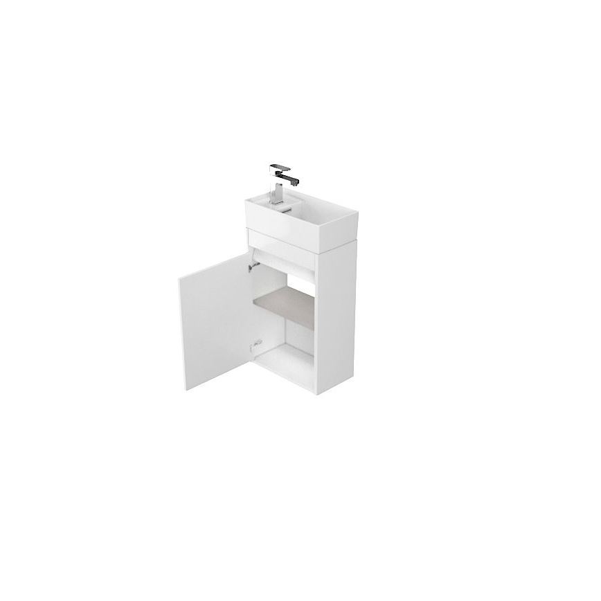 Cersanit S924-001 - Kupaonski ormarić za umivaonik BARBARA 59,3x39,2 cm sjajna bijela
