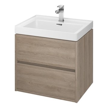 Cersanit S924-008 - Zidni kupaonski ormarić za umivaonik CREA 60x54x45 cm hrast