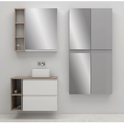 Cersanit S929-018 - Kupaonski ormarić s ogledalom MEDDIE 80x59,5 cm