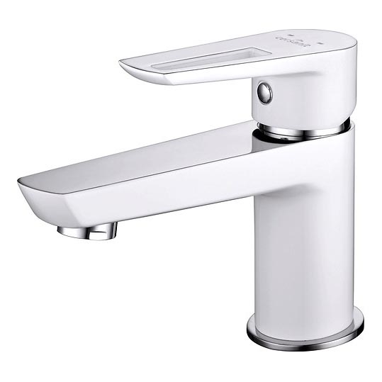 Cersanit S951-047 - Miješalica za umivaonik MILLE 13,4 cm bijela + gornji dio sifona