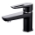 Cersanit S951-048 - Miješalica za umivaonik MILLE 13,4 cm crna + gornji dio sifona