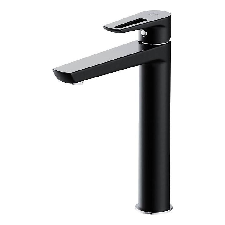 Cersanit S951-356 - Miješalica za umivaonik MILLE 27 cm crna + gornji dio sifona