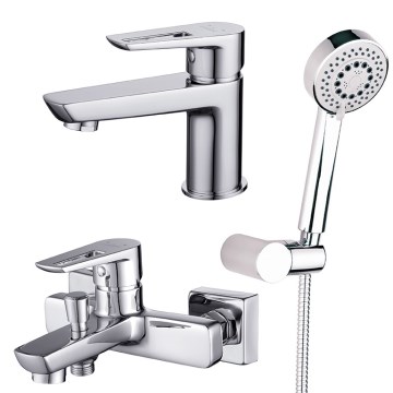 Cersanit S952-003 -Set za kadu s miješalicom + miješalica za umivaonik MILLE sjajni krom