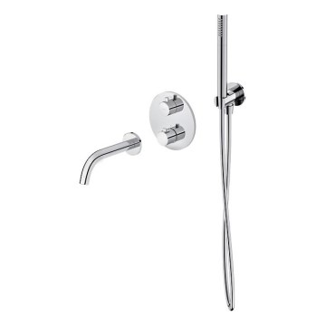 Cersanit S952-034 - Kada set s termostatskom podžbuknom baterijom ZEN sjajni krom
