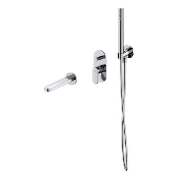 Cersanit S952-035 - Set za kadu s podžbuknom miješalicom CREA sjajni krom