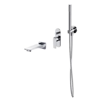 Cersanit S952-036 - Set za kadu s podžbuknom miješalicom CITY sjajni krom