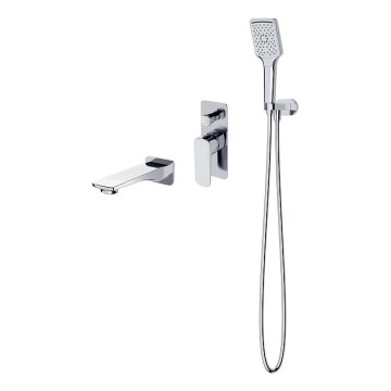 Cersanit S952-039 - Set za kadu s podžbuknom miješalicom LARGA sjajni krom