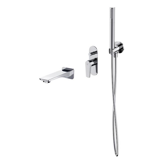Cersanit S952-040 - Kada set s podžbuknom baterijom MODUO sjajni krom