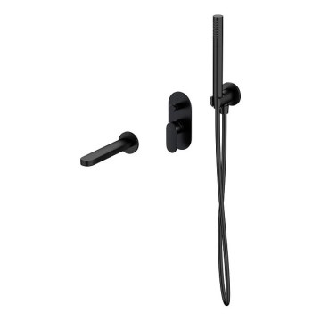 Cersanit S952-042 - Set za kadu s podžbuknom miješalicom CREA crna