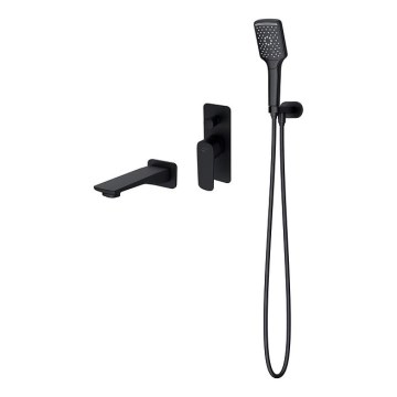 Cersanit S952-044 - Set za kadu s podžbuknom miješalicom LARGA crna