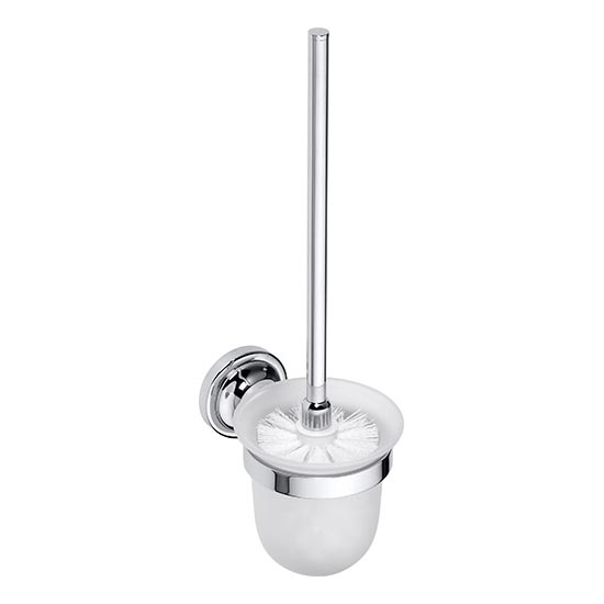Četka za WC 11x37,5 cm srebrna/bijela
