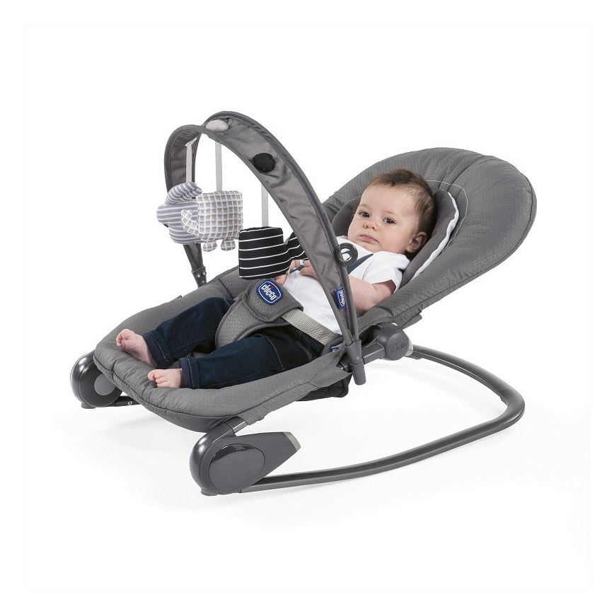 Chicco - Dječja njihaljka HOOPLA tamno siva
