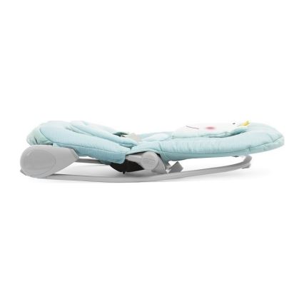 Chicco - Dječja vibrirajuća ležaljka s melodijom BALLOON Froggy 2xAA + 1xLR20 plava