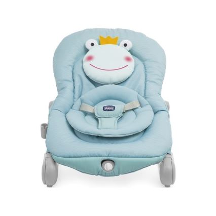 Chicco - Dječja vibrirajuća ležaljka s melodijom BALLOON Froggy plava