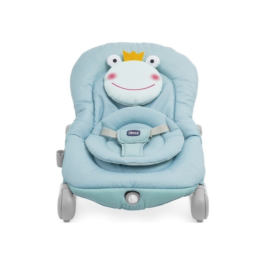Chicco - Dječja vibrirajuća ležaljka s melodijom BALLOON Froggy plava