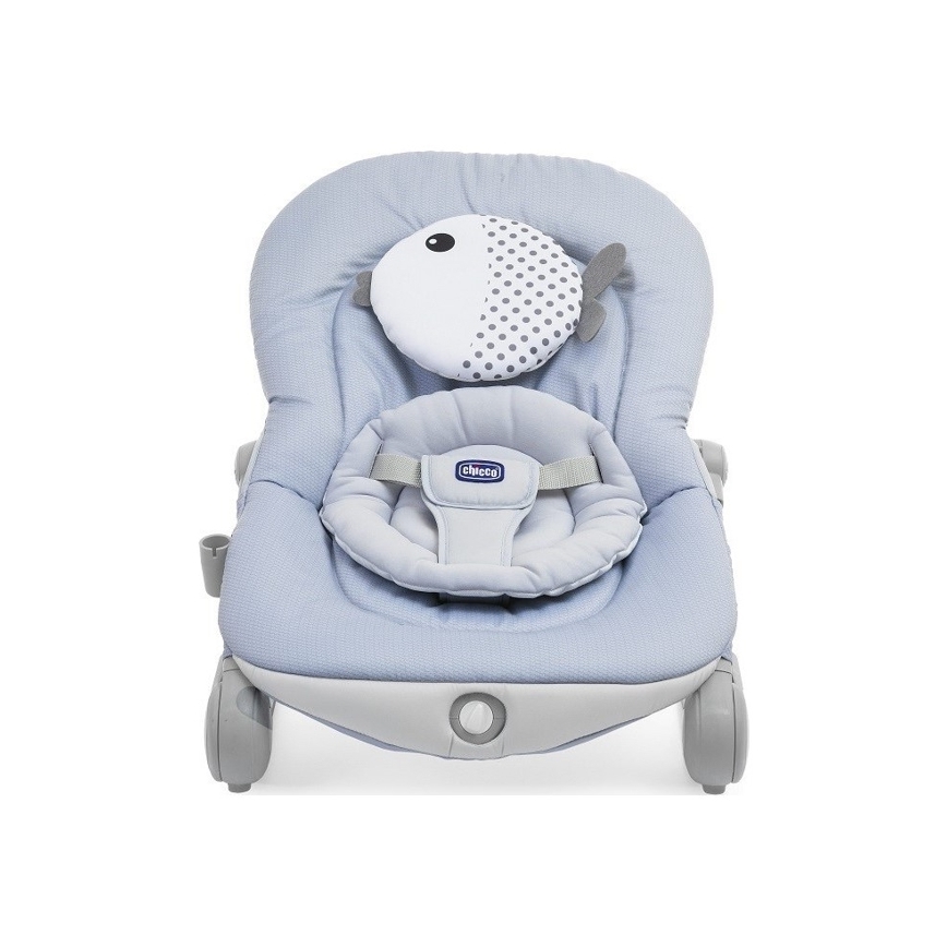 Chicco - Dječja vibrirajuća njihaljka s melodijom BALLOON Dots 2xAA + 1xLR20 plava